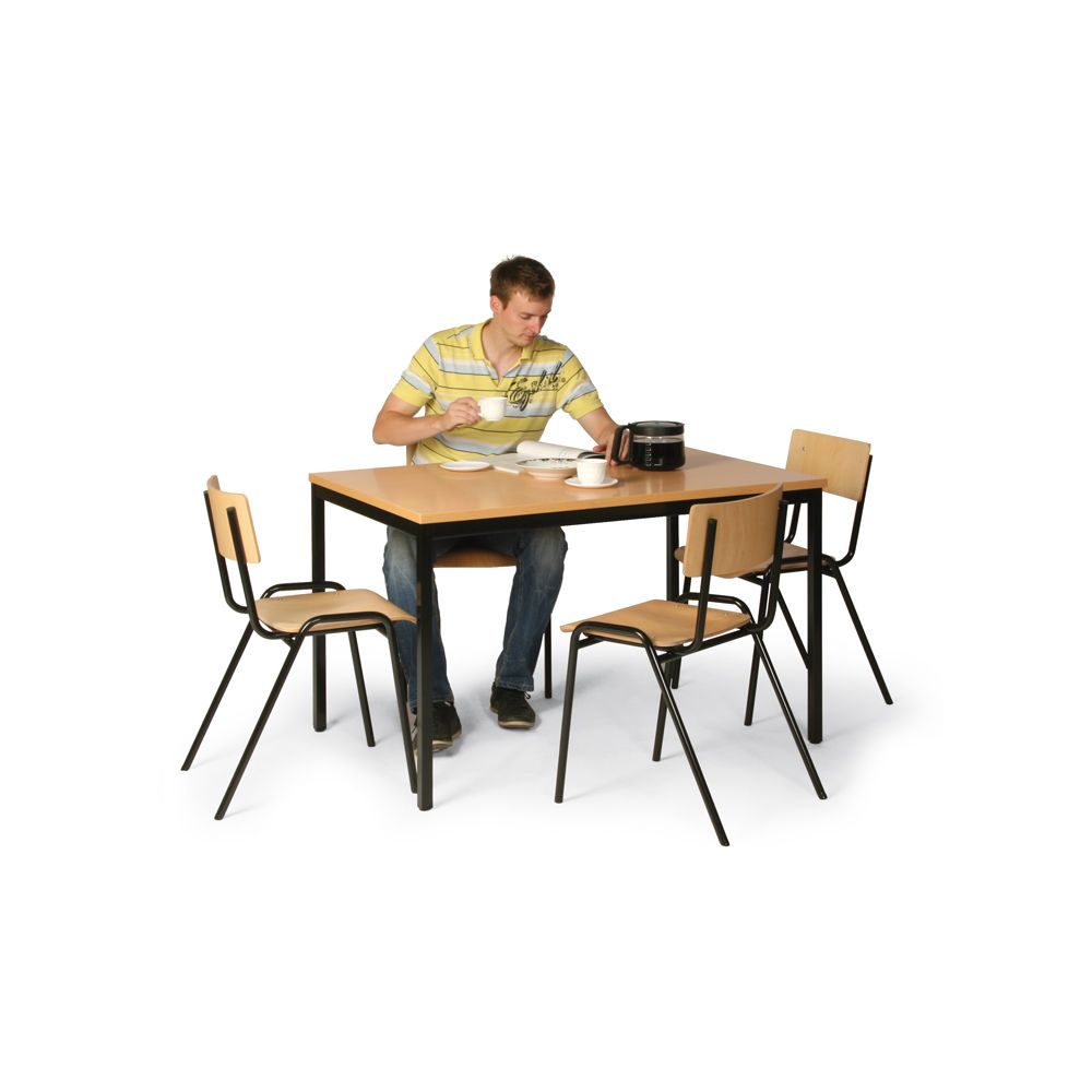 Tisch-Stuhl-Kombination als Set mit 4 Stühlen BASIC