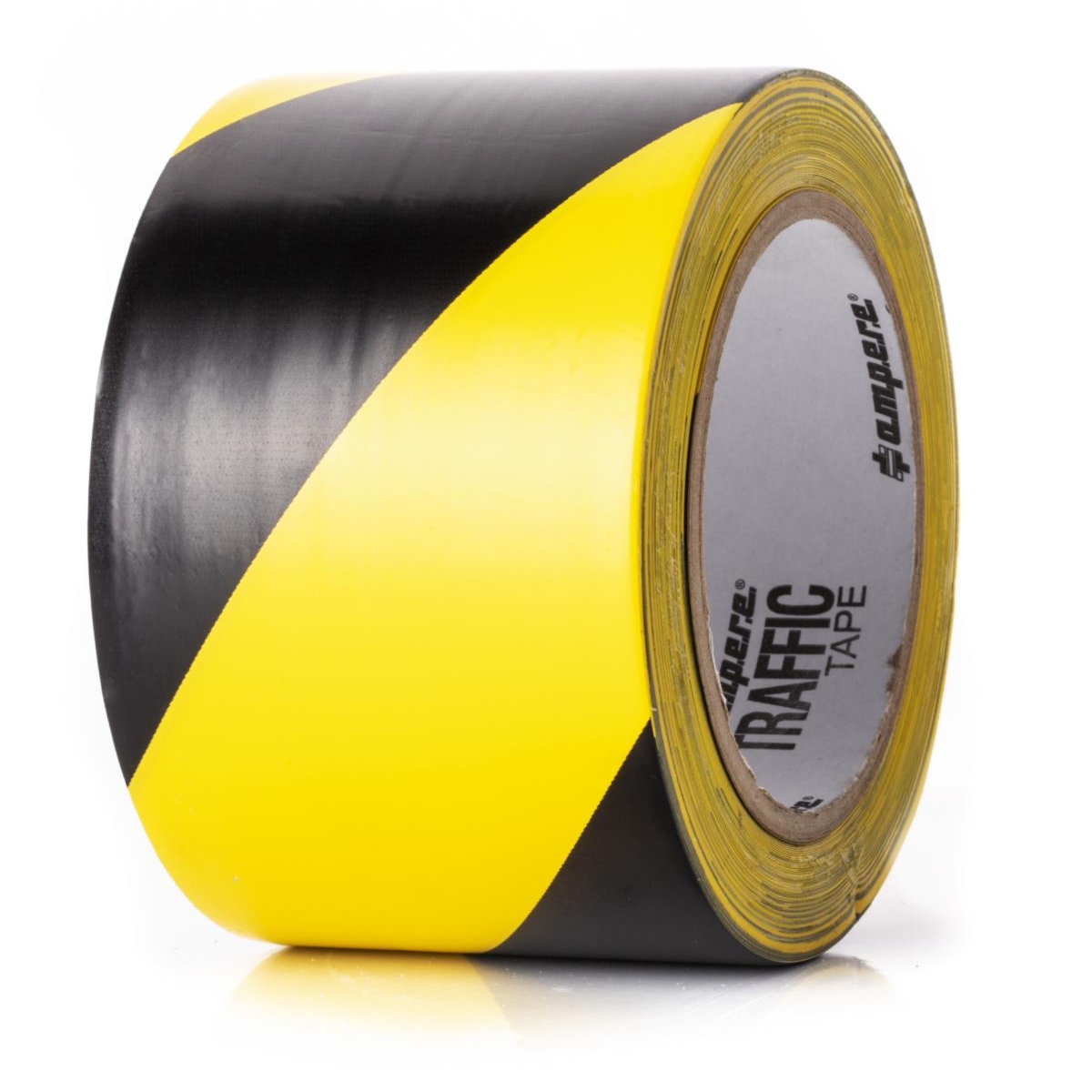 Bodenmarkierungsband Traffic Tape® Standard - Dicke 0,15 mm, Breite 75 mm, gelb/schwarz