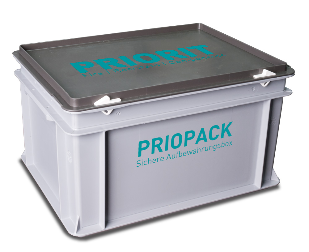 Lagerbehälter für Lithium-Ionen-Akkus EI90 PRIOPACK in 2 Größen