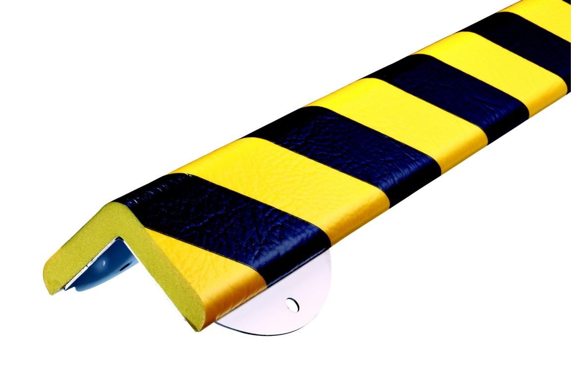 Flexibler Warn- und Prallschutz - Eckschutz Typ H+ G/S INOX, 1.000 mm