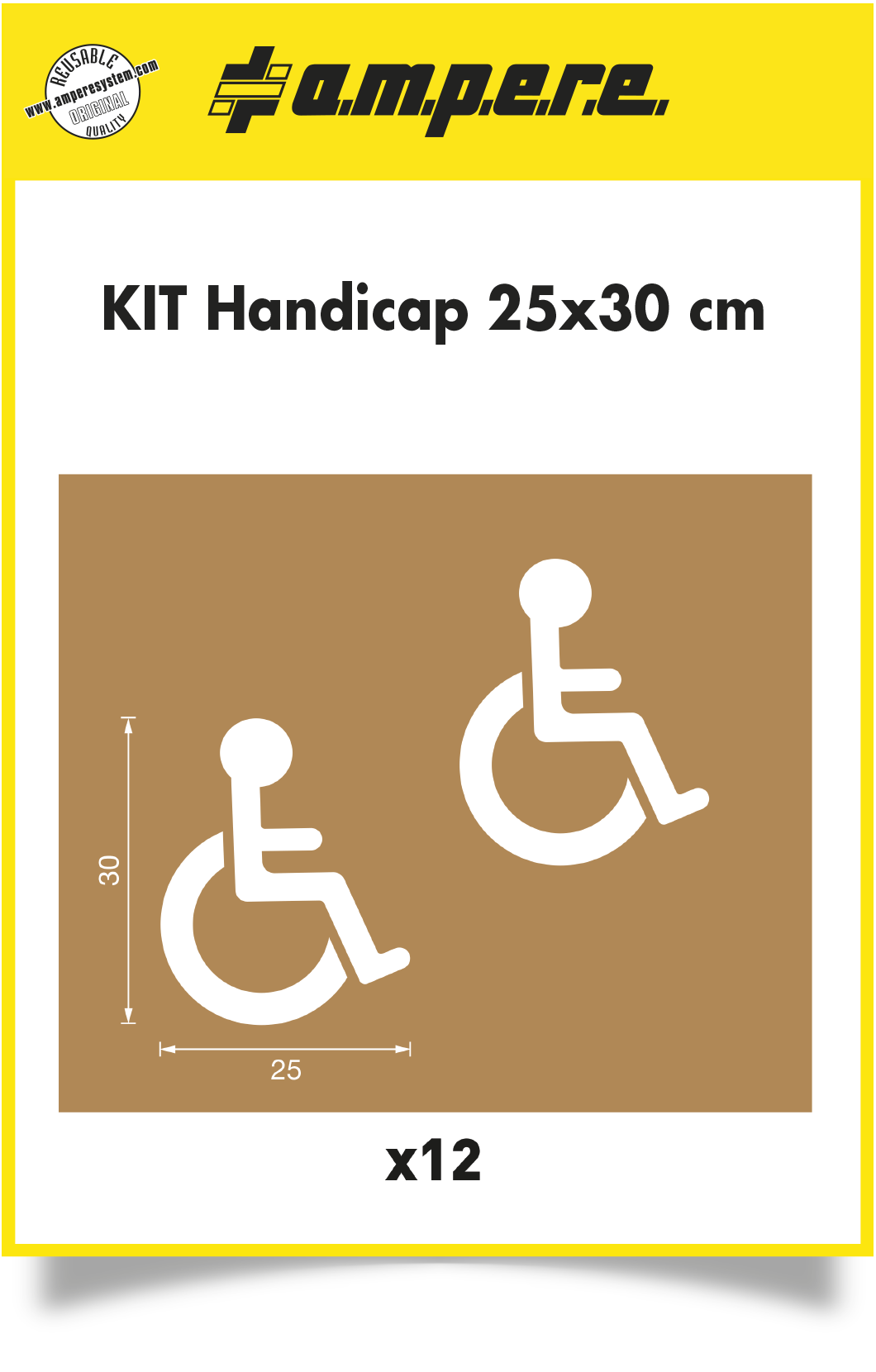 Schablonen KIT Handicap 25 x 30 cm