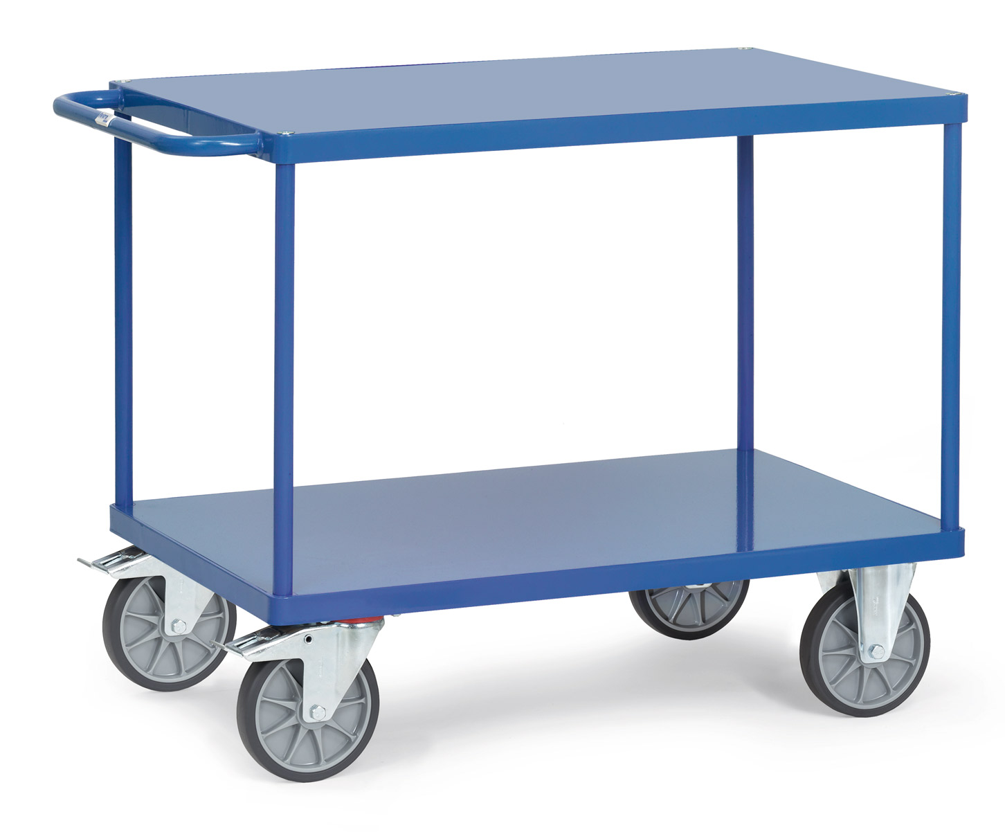 fetra® Tischwagen 2400B mit 2 Stahlblech-Plattformen, Tragkraft 500 kg