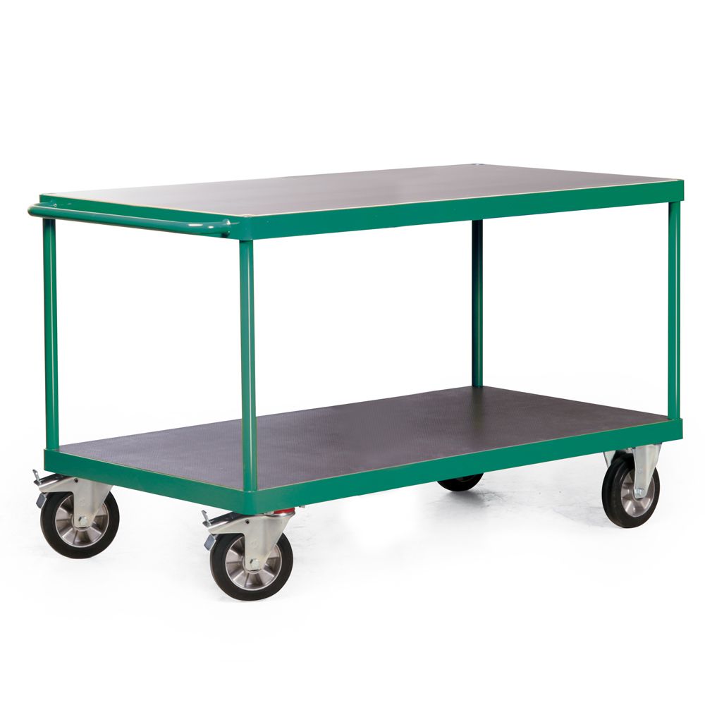 Schwerlast Tischwagen mit 2 Etagen - Traglast 1200 kg