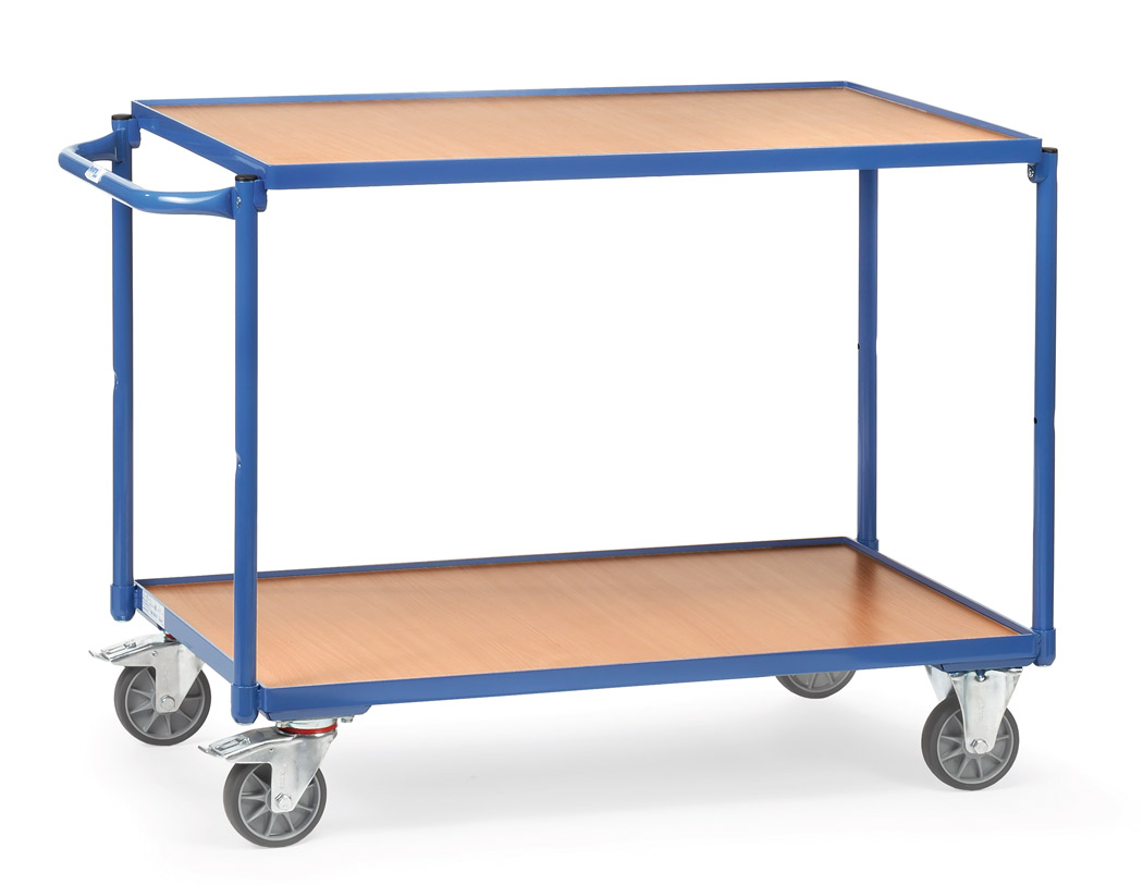 fetra® Tischwagen 2940 - Tragkraft 300 kg, 2 Böden