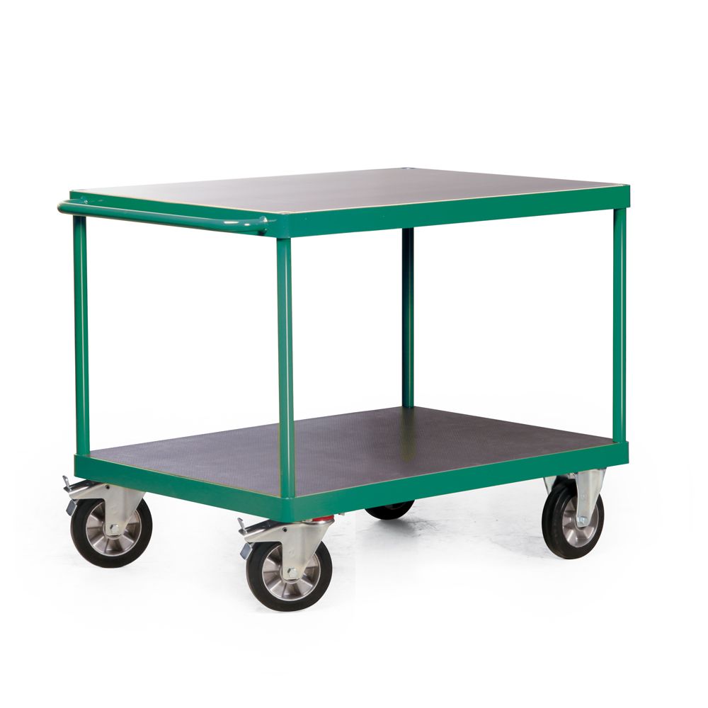 Schwerlast Tischwagen mit 2 Etagen - Traglast 1200 kg